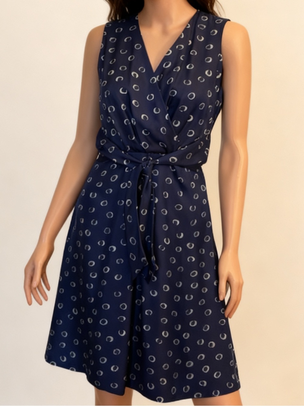 Vintage Talbots Silk 90s navy dress